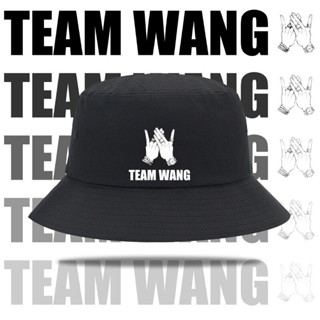 พร้อมส่ง หมวก LOGO Team wang  ทีมหวัง  GOT7 KPOP หมวกบักเก็ตพิมพ์ลาย สไตส์เกาหลี Team wang JACKSON WANG
