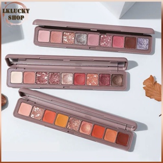 พาเลทอายแชโดว์ 9สี  อายแชโดว์พาเลท อายแชโดว์กลิตเตอร์ eye shadow palette สีสวย ติดทน กันน้ำ(436)