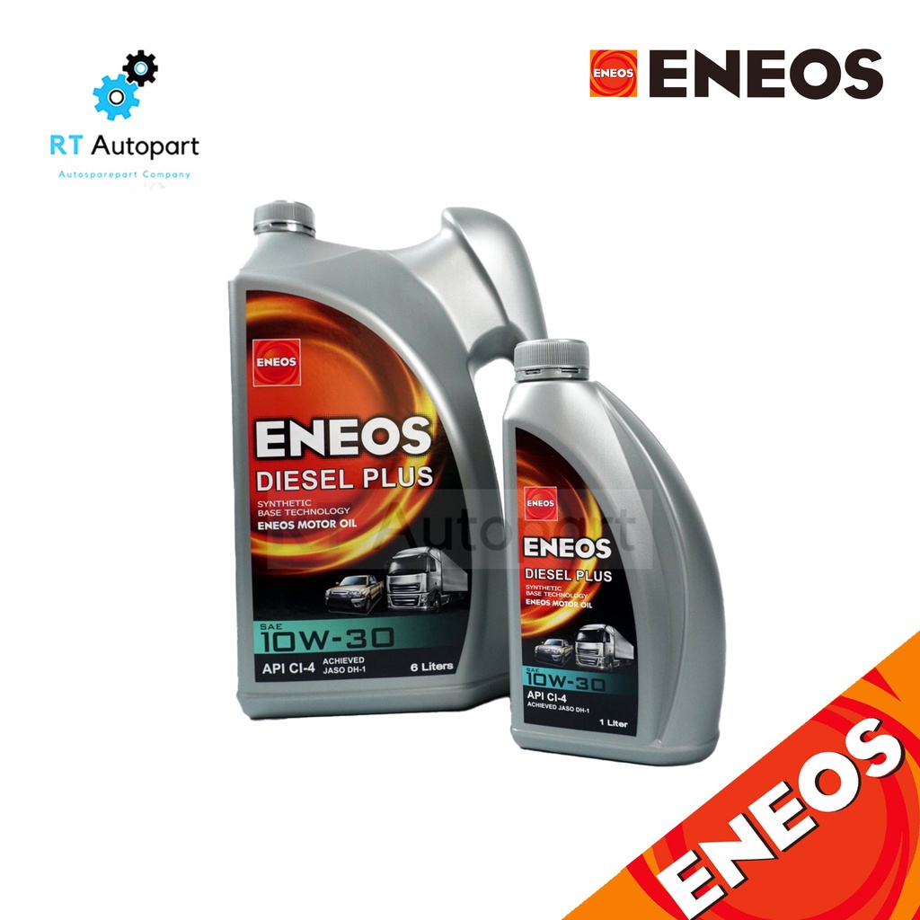 ENEOS น้ำมันเครื่องกึ่งสังเคราะห์ เอเนออส เกรด SAE 10w-30 ดีเซล 6+1 / Synthetic Base Technology 10w30 API CI4
