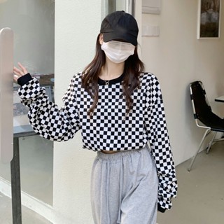 พร้อมส่ง 🐷🎪 Crop top ครอปแขนยาวสุดแซ่บ (35749)