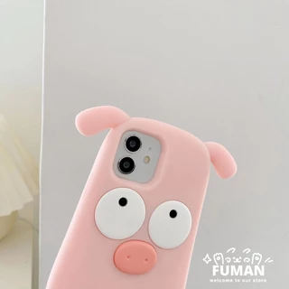 เคสโทรศัพท์มือถือ ซิลิโคน ลายหมูน่ารัก 3D สีชมพู สําหรับ iPhone 14 Plus 14 13 12 11 Pro Max 8 7 6 6s Plus SE 2020 2022