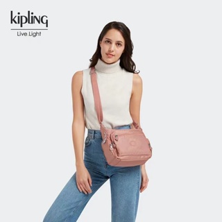 Kipling 9 สี【PROMO สไตล์ใหม่】Kipling กระเป๋าสะพายไหล่ กระเป๋าคลัทช์ ขนาดเล็ก ใช้ได้สองแบบ สําหรับผู้หญิง K2163