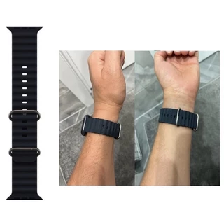 พร้อมส่งจากไทย สายยางซิลิโคนรุ่นใหม่ใช้สำหรับ iWatch ทุก Series ขนาด 38/40/41/42 & 42/44/45/46/49mm สำหรับแอปเปิ้ลวอช
