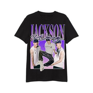 เสื้อยืดวินเทจแรงบันดาลใจ Jackson Wangเสื้อยืดฤดูร้อนสตรีทแฟชั่นสำหรับผู้ชายและผู้หญิง