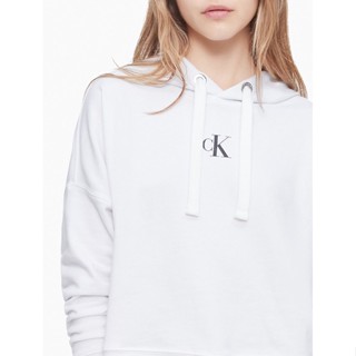 พร้อมส่ง🔥Calvin Klein - Logo Crop Hoodie เสื้อฮู้ดครอป