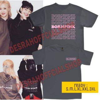 เสื้อยืด พิมพ์ลายคอนเสิร์ต BP BORN PINK Version 7 สไตล์เกาหลี