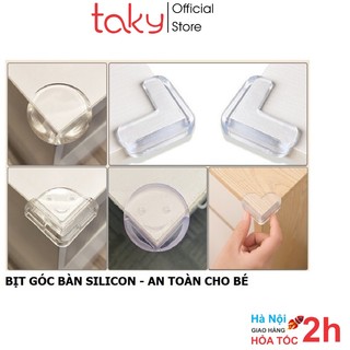 Set 4 Miếng Silicon - Taky, Bịt Góc Bàn Bảo Vệ An Toàn Cho Bé, An Toàn, Tiện Dụng Trong Gia Đình, 5500Set4