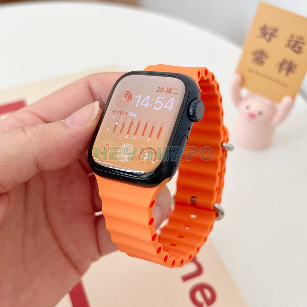 สายนาฬิกาข้อมือซิลิโคน สําหรับ iwatch ultra 8 7 41 มม. 45 มม. 49 มม. i watch series 6 5 4 3 40 มม. 44 มม. 38 มม. 42 มม. 2022