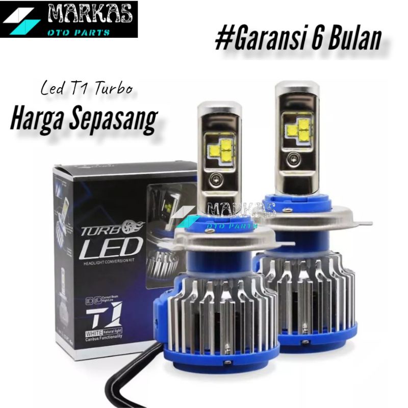 T1 Turbo ไฟหน้า Foglamp H11 H7 HB3/9005 HB4/9006 40Watt 6000Lm Cree Led Chips 1 ชุด 2 ชิ้น