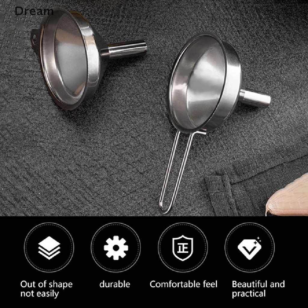 <Dream> 1 ชิ้น กรวยสเตนเลส เติมน้ํา เบียร์ สะโพก เครื่องมือ น้ํามันเหลว ปากเล็ก ลดราคา