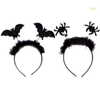 Dark Cartoon Bat Wings/Spider Shape for Head Hoops Women Makeup Photoshoot Punk Headb