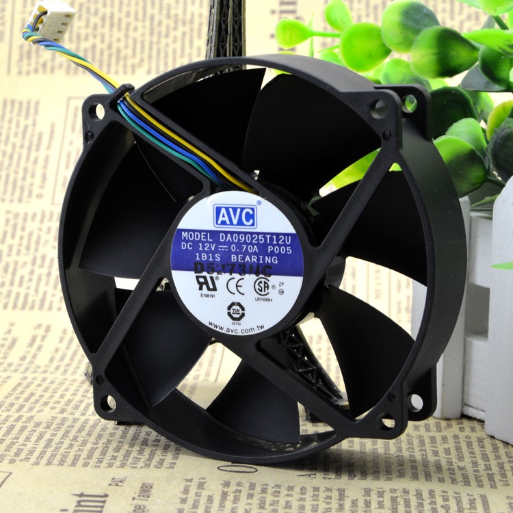 YY 9025 9 ซม. 12V 0.7A คอมพิวเตอร์ CPU CASE PWM 4PIN FAN DA09025T12U