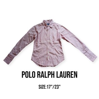 เสื้อเชิ้ตpolo ralph laurenแท้100% เสื้อเชิ้ตมือสอง