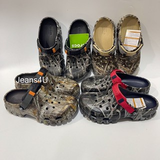 รองเท้า Crocs แบบสวม หัวโตลายใหม่ ลายพราง สำหรับผู้ชาย ไซส์ 40----45 ใส่ดี ทน โดนน้ำได้