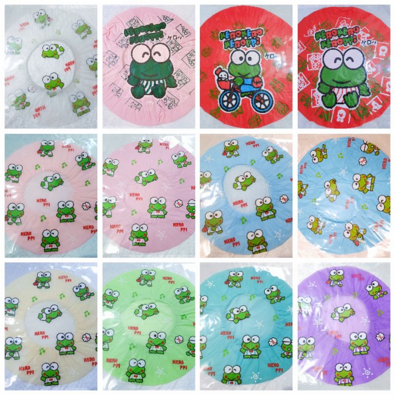 หมวกอาบน้ำ ลายกบเคโระ หมวกคลุมผมอาบน้ำ | Shopee Thailand
