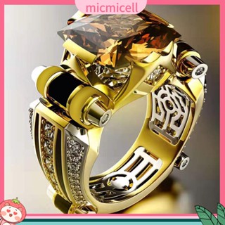 (micmicell) แหวนแฟชั่น ประดับเพทาย หรูหรา