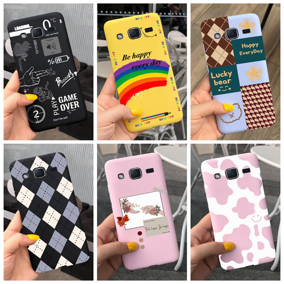 เคสโทรศัพท์ซิลิโคน TPU แบบนิ่ม ผิวด้าน พิมพ์ลาย สําหรับ Samsung Galaxy J2 2015 J200G J200GU J200 Sam