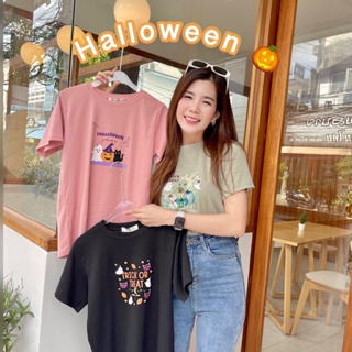 Jarikashop - เสื้อยืดลาย ฮาโลวีน ( Halloween ) ( งานป้าย.. Jarika ) ( จ36 )