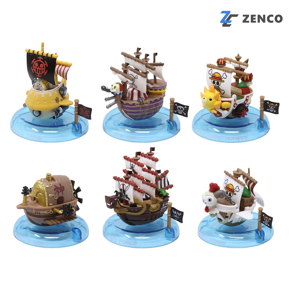 MegaHouse One Piece Yura Yura 3 Pirate Ship Collection (Set of 6) 4535123825385