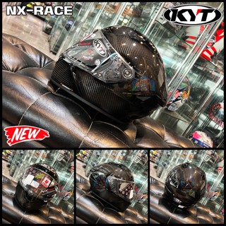 หมวกกันน็อค KYT รุ่น NX-RACE CARBON BLACK สีดำ