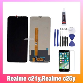 realme c21y,Realme c25y จอ จอชุด แถมฟรีกาว,ไขควง,ฟิล์มกระจก