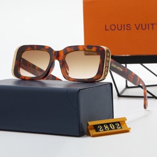 LV แว่นตากันแดด ทรงสี่เหลี่ยมผืนผ้า หรูหรา สไตล์อิตาลี ย้อนยุค แฟชั่นสําหรับผู้หญิง UV400