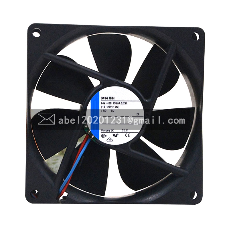 YTH BRAND ใหม่ 3414NHH 3414 NHH 24VDC COOLING FAN 9225 92*92*25MM