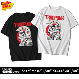 เสื้อยืดคอกลม Cotton 100% สกรีนลาย Troopunk (แขนสั้น)