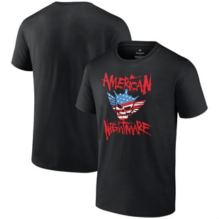 เสื้อยืดแขนสั้น พิมพ์ลายโลโก้ฝันร้าย Cody Rhodes American Nightmare สีดํา แฟชั่นฤดูร้อน สําหรับเด็กผู้ชาย และผู้หญิง