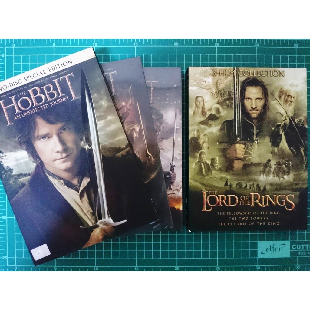 DVD 6 ภาค: The Lord of the Rings (3ภาคจบ) + DVD: The Hobbit (3ภาคจบ) #ทั้งหมด 7 แผ่น