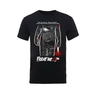 เสื้อยืดผ้าฝ้ายพิมพ์ลายขายดี Yuanl5 {พร้อมส่ง เสื้อยืดแขนสั้น พิมพ์ลาย Friday 13Th Bloody พลัสไซซ์ XS-4xl สําหรับผู้ชาย