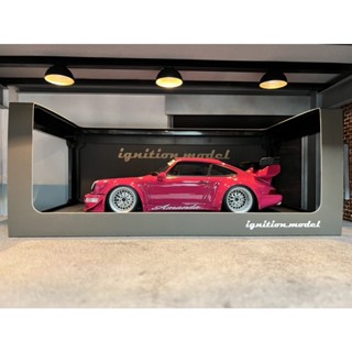 โมเดลรถ Ignition Model [IG2459] 1:18 RWB 964 Pink