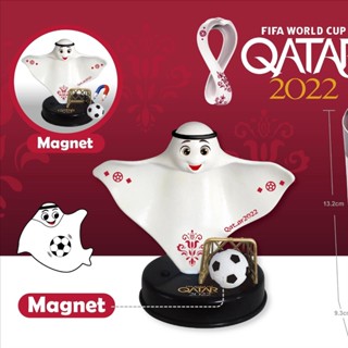 พวงกุญแจ จี้ฟิกเกอร์การ์ตูนฟุตบอล Fifa World Cup Qatar Katar Mascot Laeeb 2022 เหมาะกับของขวัญ สําหรับผู้ชาย พร้อมส่ง LY