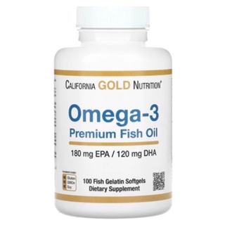 โอเมก้า3 น้ำมันปลาเกรดพรีเมี่ยม Omega-3, Premium Fish Oil 100Softgels