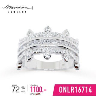 Memorine Jewelry แหวนเงินแท้ 925 ฝังเพชรสวิส (CZ) : ONLR16714