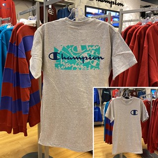 Champion เสื้อยืด คอกลม แขนสั้น พิมพ์ลายโลโก้ Big C แฟชั่นสําหรับผู้ชาย