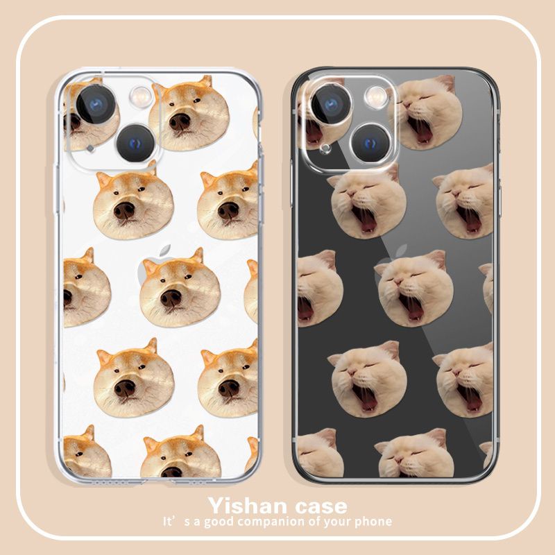 Yawning Kitty~เคสไอโฟน iPhone Xr Xs X max 8พลัส 12 14 13 pro max เคสมือถือ 7 8 เคส 8plus นิ่ม 7plus 