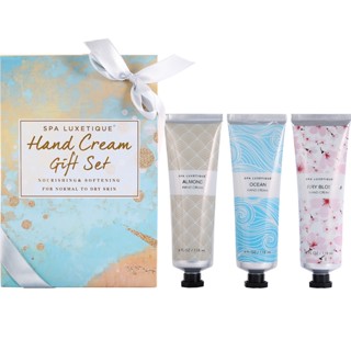 Spa Luxetique 3 in 1 Hand Cream Gift Set ครีมทามือ ชุดของขวัญแฮนด์ครีม กลิ่นหอมสดชื่น ของขวัญวันวาเลนไทน์ ของขวัญสำหรับแม่ วันแม่