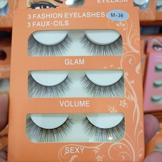 3D EYELASH # M-36 ขนตาแบบธรรมชาติ
