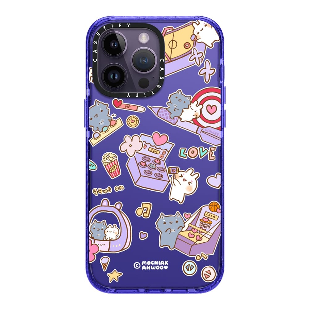 CASETiFY Play Hard by MochiakAhwoo 14 Pro Max Impact Case Color Peri
