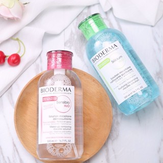 Bioderma Sensibio H2O Removing Micelle Solution 500 ml ฝาปั๊ม ช็ดเครื่องสำอาง สำหรับผิวแพ้ง่าย สำหรับผิว ได้อย่างสะอาดล้