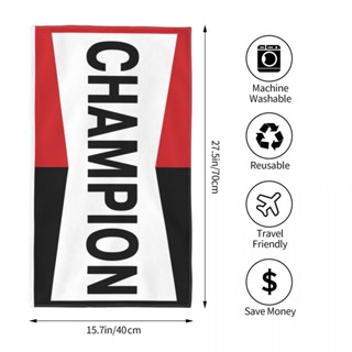 Champion (3) ผ้าขนหนู ทรงสี่เหลี่ยม ดูดซับน้ํา 70x40 ซม. สําหรับเล่นกีฬา ฟิตเนส โยคะ กลางแจ้ง