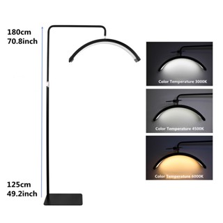 New Arrival LED Lash Light Moon Light 40W Half Ring Light Lamp With Stand Phone Holder For Makeup Beauty Salons Eyebrow