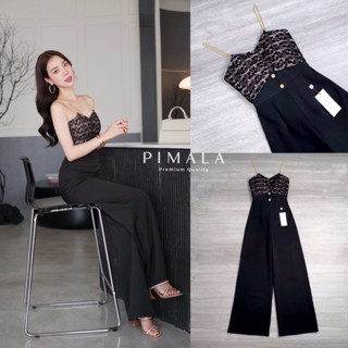 จั๊มสูทขายาวสายโซ่ทอง (A918) Pimala