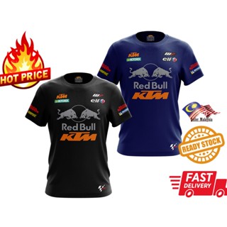 เสื้อยืดผ้าฝ้ายพิมพ์ลายแฟชั่น พร้อมส่งbaju Jersi KTM BLACK PRO | Navy BLUE ไมโครไฟเบอร์ คุณภาพสูง