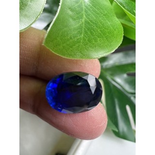 Synthetic Blue sapphire 12x16mm 1 pieces