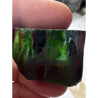 52 gram cubic zirconia Green 25x20mm 1 pieces