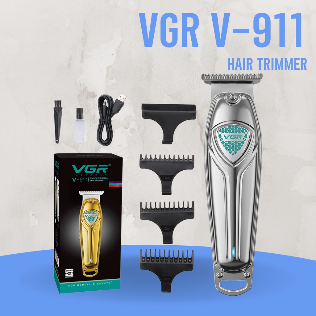 VGR V-911 ปัตตาเลี่ยนแบบไร้สาย สีเงิน (สินค้าพร้อมส่ง) | Shopee Thailand