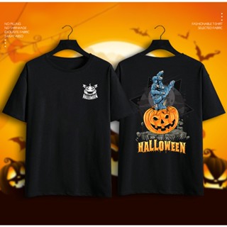 🎃Halloween Tshirt ฝ้าย ฤดูร้อน สนุก สยองขวัญ ผี เทศกาล โครงกระดูก ฝันร้าย ก่อน คริสต์มาส tee