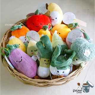 [ร้านไทย พร้อมส่ง] พวงกุญแจผัก ตุ๊กตาผัก พวงกุญแจตุ๊กตา จีห้อยกระเป๋า ผัก